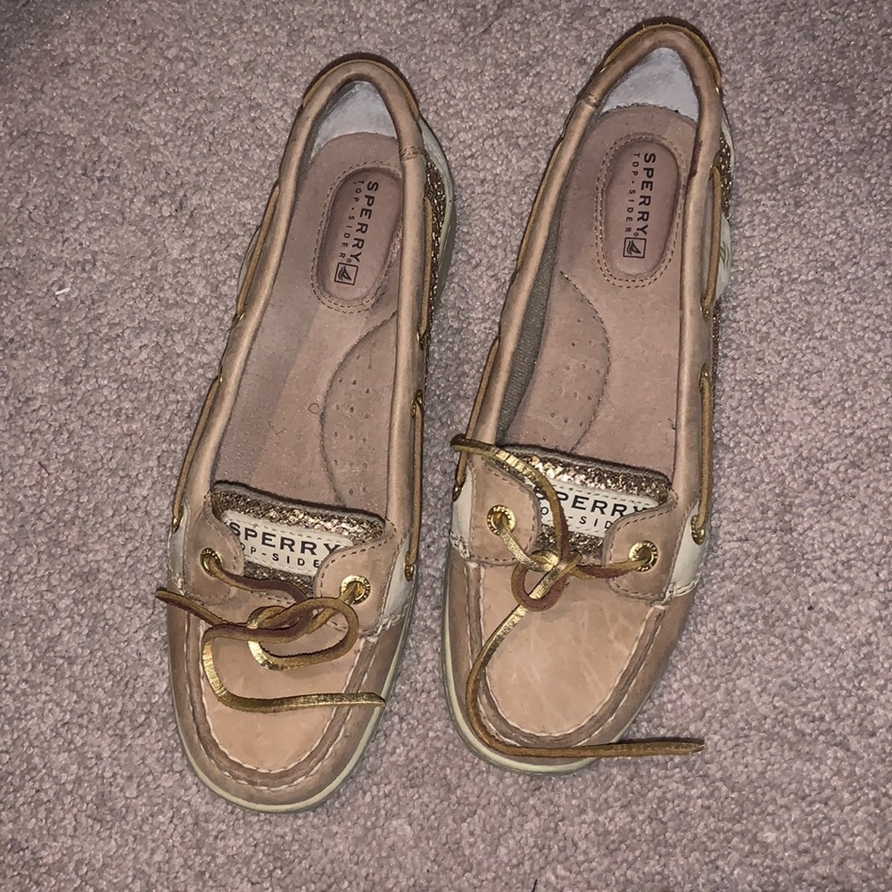 Sperry Tan Boat Shoes